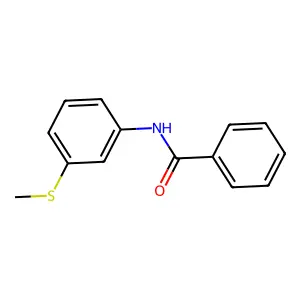 N-[3-(methylsulfanyl)phenyl]benzamide structure