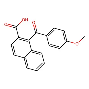 1-(4-Methoxybenzoyl)naphthalene-2-carboxylic acid structure