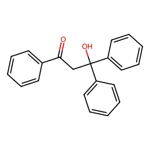 1-Propanone, 3-hydroxy-1,3,3-triphenyl- structure