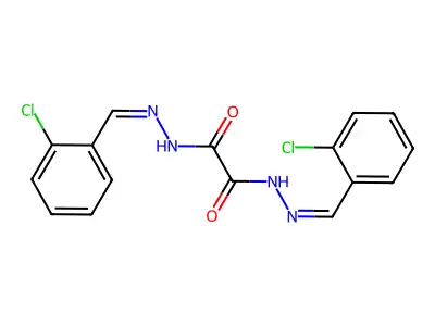 N,N'-双[(2-氯苯基)亚甲基氨基]草酰胺 structure