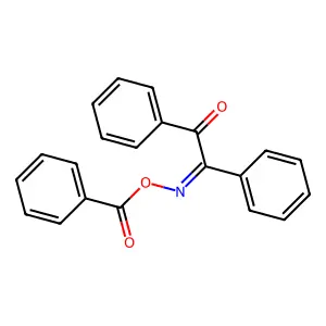 [(2-Oxo-1,2-diphenylethylidene)amino] benzoate structure