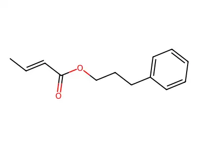 2-Butenoic acid, 3-phenylpropyl ester structure