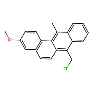 Benz(a)anthracene, 7-(chloromethyl)-3-methoxy-12-methyl- structure