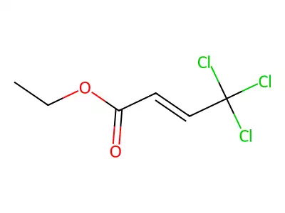 4,4,4-三氯-2-丁烯酸乙酯 structure