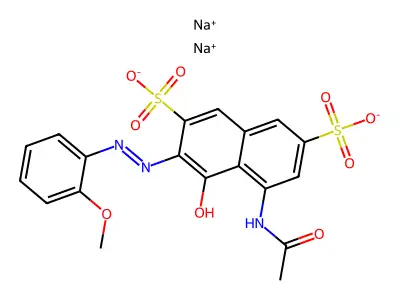 Pontacyl Carmine 2B structure