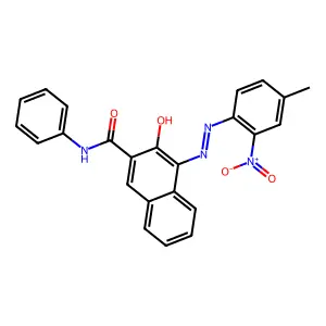 3-hydroxy-4-[(4-methyl-2-nitrophenyl)diazenyl]-N-phenylnaphthalene-2-carboxamide structure