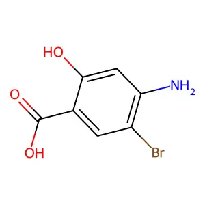 4-氨基-5-溴-2-羟基苯甲酸 structure