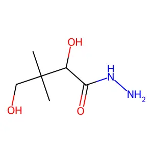 (2R)-2,4-dihydroxy-3,3-dimethylbutanehydrazide structure