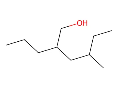 1-Hexanol, 4-methyl-2-propyl- structure