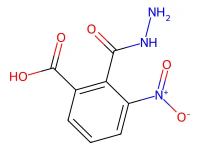 2-(Hydrazinecarbonyl)-3-nitrobenzoic acid structure