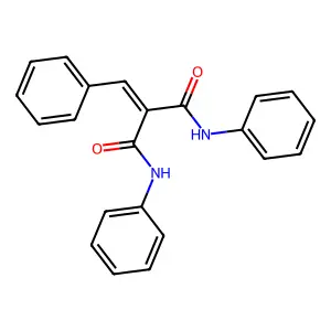 2-Benzylidene-N~1~,N~3~-diphenylpropanediimidic acid structure