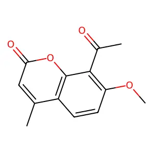 8-acetyl-7-methoxy-4-methyl-2H-chromen-2-one structure