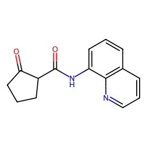 2-Oxo-N-(quinolin-8-yl)cyclopentane-1-carboxamide structure