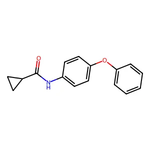 N-(4-phenoxyphenyl)cyclopropanecarboxamide structure