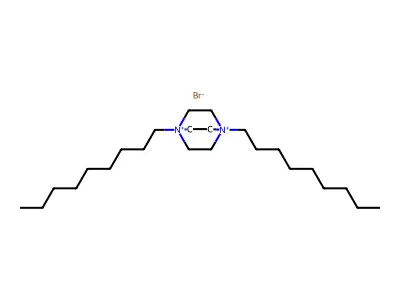 1,4-Di(nonyl)-1,4-diazoniabicyclo[2.2.2]octane bromide structure
