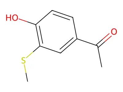1-(4-Hydroxy-3-(methylthio)phenyl)ethan-1-one structure