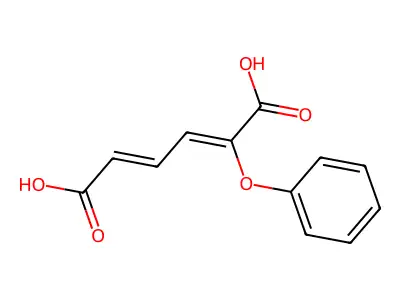 2-苯氧基-2,4-己二烯二酸 structure