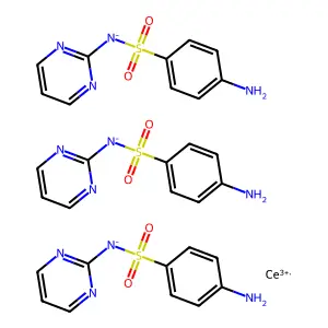 Cerium sulfadiazine structure