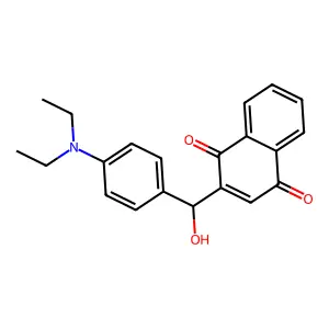 2-[[4-(Diethylamino)phenyl]-hydroxymethyl]naphthalene-1,4-dione structure