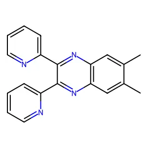 2,3-Dipyridyl-6,7-dimethylquinoxaline structure