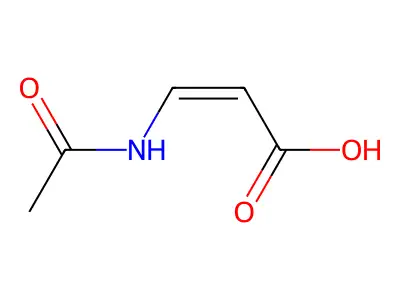 3-Acetamidoprop-2-enoic acid structure