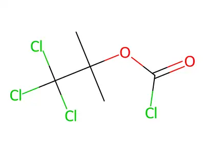 2,2,2-Trichloro-tert-butyl chloroformate structure