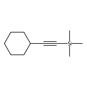 (Cyclohexylethynyl)(trimethyl)silane structure