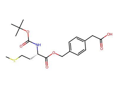 Boc-l-met-o-ch2-f-ch2-cooh structure