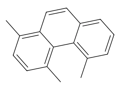 1,4,5-Trimethylphenanthrene structure