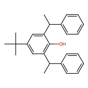 4-tert-Butyl-2,6-bis(1-phenylethyl)phenol structure