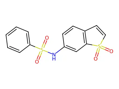 Benzenesulfonamide, N-(1,1-dioxidobenzo[b]thien-6-yl)- structure