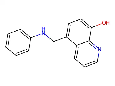 5-(Anilinomethyl)quinolin-8-ol structure