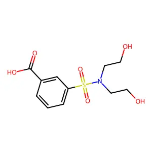 3-[双(2-羟乙基)氨磺酰]苯甲酸 structure