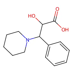 2-Hydroxy-3-phenyl-3-(piperidin-1-yl)propanoic acid structure