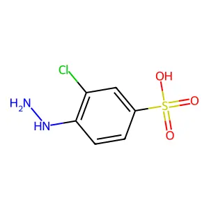 3-氯-4-肼基苯磺酸 structure