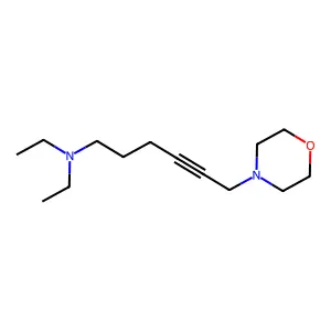 6-Diethylamino-1-morpholino-2-hexyne structure