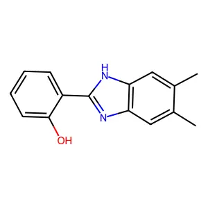 2-(5,6-Dimethyl-2-benzimidazolyl)phenol structure