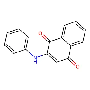 2-Phenylamino-1,4-naphthoquinone structure