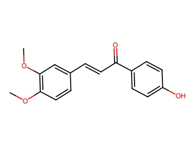 3,4-Dimethoxy-4'-hydroxychalcone structure