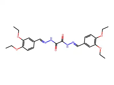 N'~1~,N'~2~-Bis[(3,4-diethoxyphenyl)methylidene]ethanedihydrazide structure