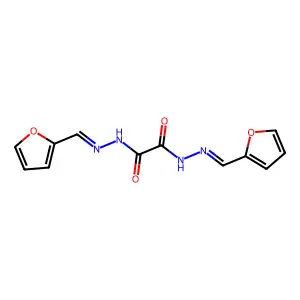 N~1~,N~2~-Bis[(furan-2-yl)methylidene]ethanedihydrazonic acid structure