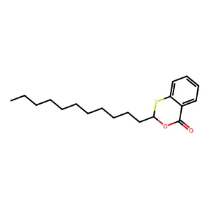 2-Undecyl-3,1-benzoxathiin-4-one structure