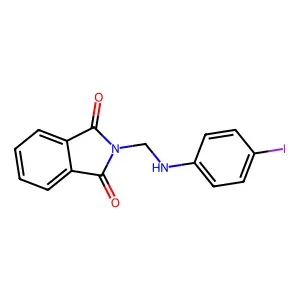 2-[(4-Iodo-phenylamino)-methyl]-isoindole-1,3-dione structure