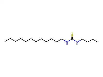 (Butylamino)(dodecylamino)methane-1-thione structure