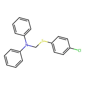 n-{[(4-Chlorophenyl)sulfanyl]methyl}-n-phenylaniline structure