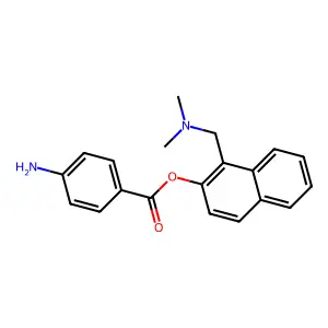 1-[(Dimethylamino)methyl]naphthalen-2-yl 4-aminobenzoate structure