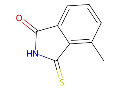 4-Methyl-3-sulfanylideneisoindol-1-one structure
