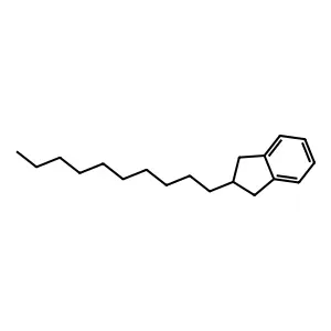 1H-Indene, 2-decyl-2,3-dihydro- structure