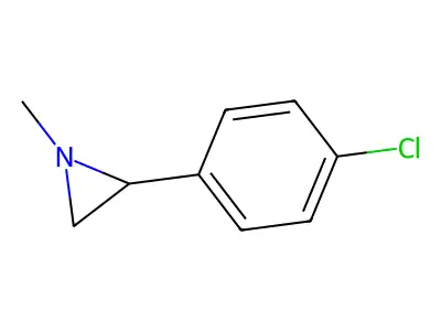 1-Methyl-2-(4-chlorophenyl)aziridine structure