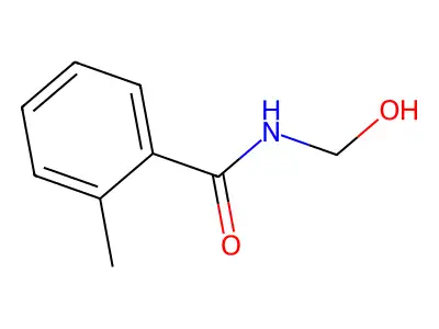 N-(hydroxymethyl)-2-methylbenzamide structure